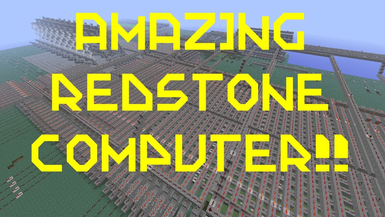 Minecraft - Amazing Redstone Computer - YouTube