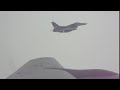 F16 fighter jets escorting our plane