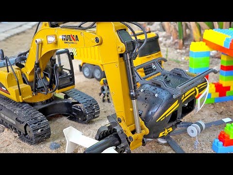 덤프트럭 중장비 구출놀이 소방차 장난감 트럭놀이 Fire Truck Rescue Dump Truck