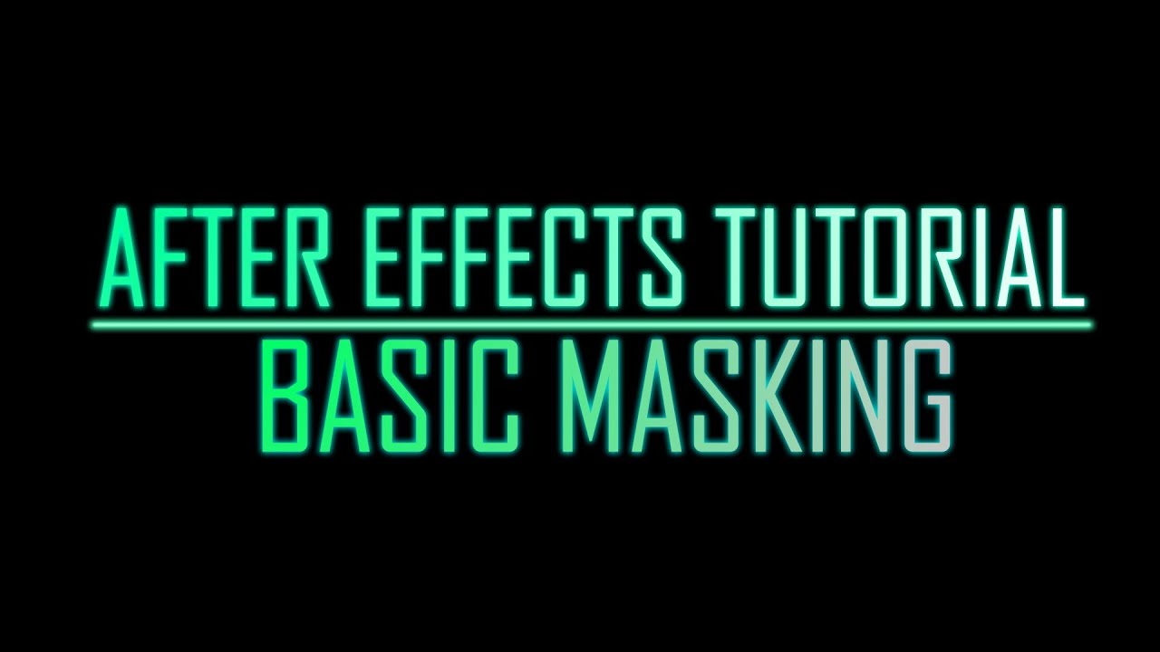 smart masking in after effects