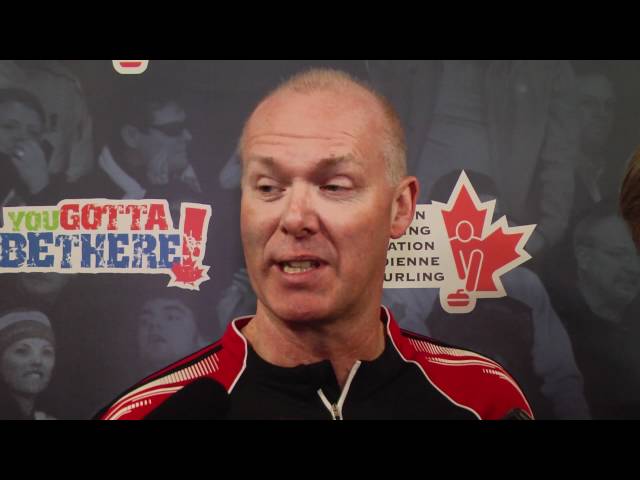 2012 Tim Hortons Brier Draw 4 Media Scrum