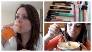 Vlog: Teste de Diabetes e Lavando Pinceis de Maquiagem