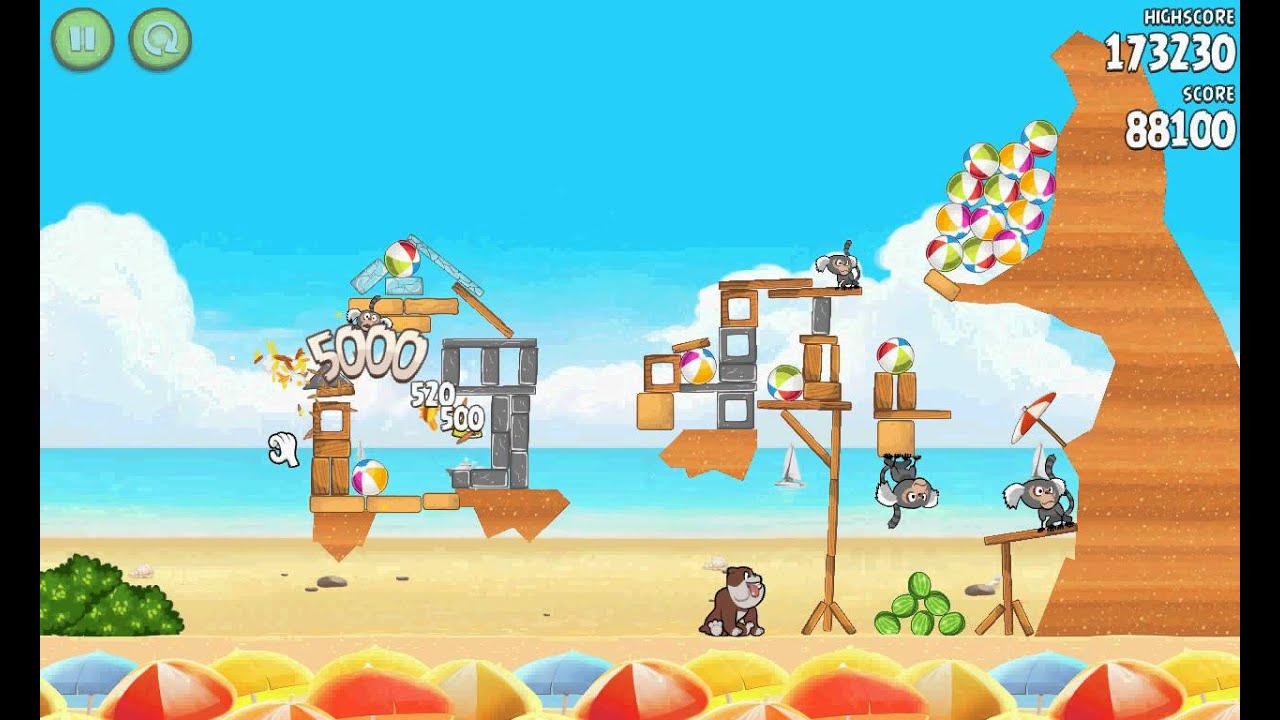 angry birds rio beach volley last level  YouTube