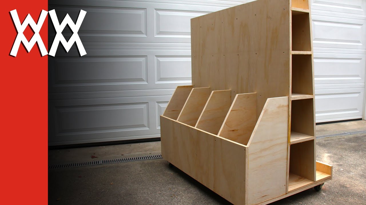 Build a lumber storage cart for your workshop - YouTube