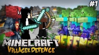 Minecraft Mini-Game - BRONIMY VILLAGERÓW! - Villager Defence! [#1]