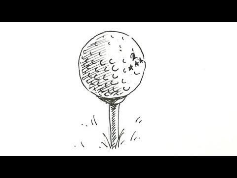 Gallery For > Golf Ball Drawing