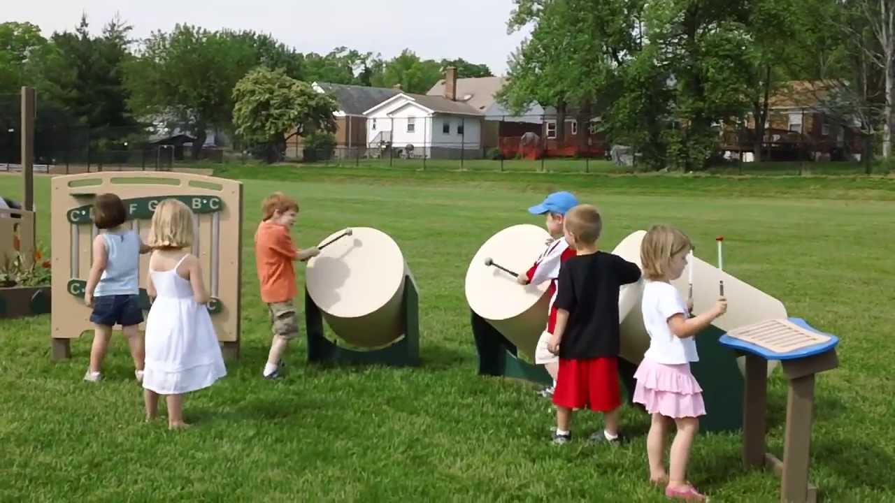 Outdoor Musical Instruments for the Preschool Playground - YouTube