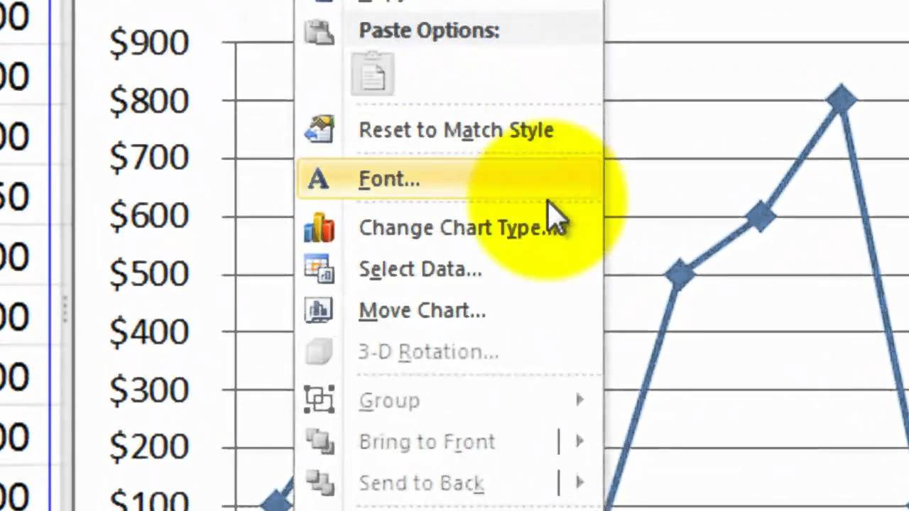 How to Create a Chart in Excel 2010 - YouTube