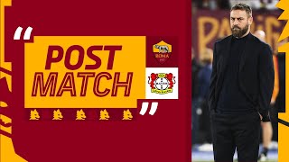 “Abbiamo lottato fino alla fine, dobbiamo crederci” | DANIELE DE ROSSI AL TERMINE DI ROMA-LEVERKUSEN