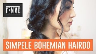 Simpele bohemian hairdo - FEMME