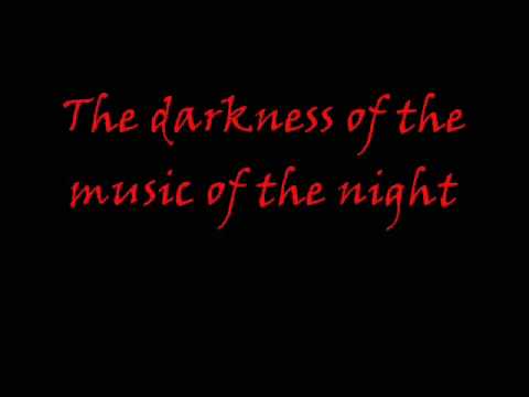 words to phantom of the opera music of the night