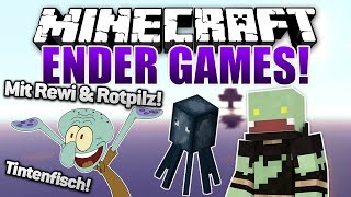 Rewi & Rotpilz im Hintergrund :D Tintenfisch Kit - Minecraft ENDER GAMES SERIE #36 | ungespielt