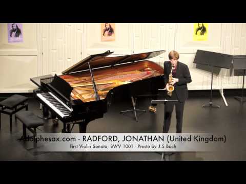 Dinant 2014 - Jonathan Radford First Violin Sonata, BWV 1001 Presto by J S Bach