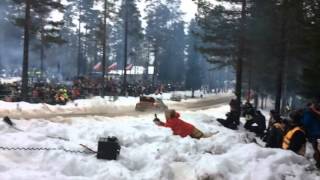 Colins Crest record jump - Sebastien Ogier 41 meter, Rally Sweden 2014