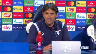 Lazio-BVB | La conferenza stampa di mister Inzaghi e Ciro Immobile