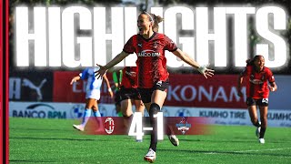 Asllani show in Rossonere goalfest | AC Milan 4-1 Pomigliano | Women's Serie A