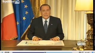 Il video messaggio di Berlusconi dopo la condanna