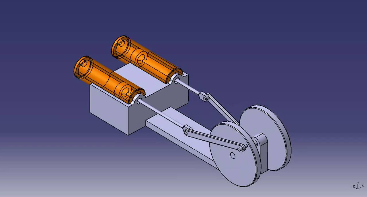 CATIA V5 R20 mechanism - YouTube