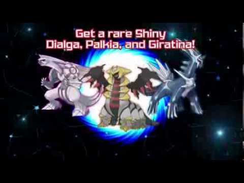 Pokemon Event: Shiny Palkia, Giratina, and, Dialga