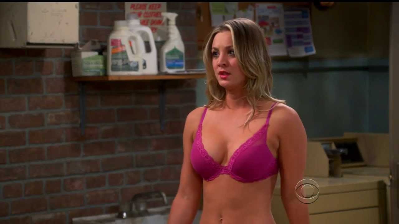 Kaley Cuoco hot Christmas bra YouTube