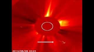 Stunning 'Alien Craft' Next To The Sun, Aug 9, 2013