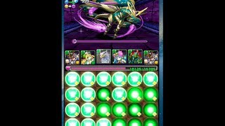 パズドラ　「闇の神秘龍　地獄級」　ゼウスディオス12.25倍PTノーコンクリア