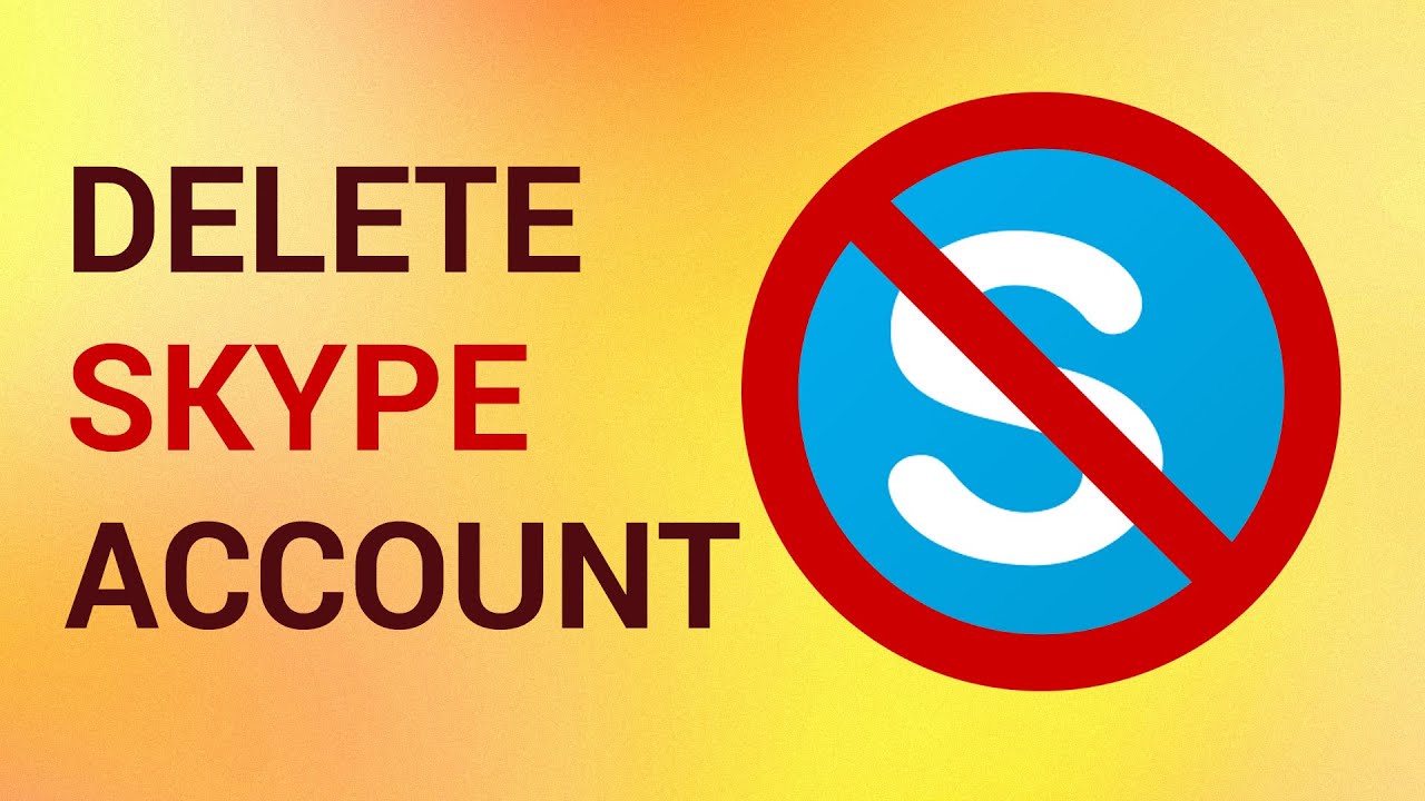 how to delete skype account on android