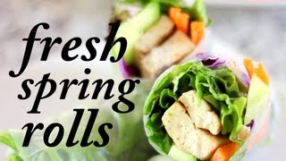 Fresh Vegan Spring Rolls | Cheap Clean Eats