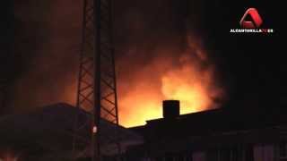 Incendio fábrica Panrico Donuts