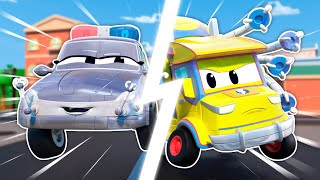 Policejní robot vs. lechtající náklaďák - Kdo s koho?