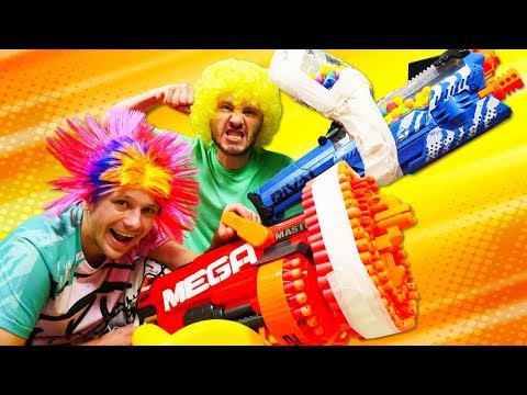 Funny Life Hacks: How to Upgrade Your Nerf Blaster! Nerf Gun Games with Guns for Boys