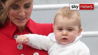 Prince George Gives His First Royal Wave As Kate And William Arrive In New Zealand