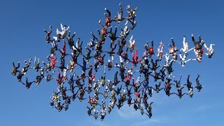 Female skydivers set new free fall record!