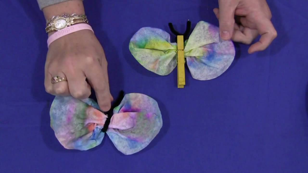 Coffee Filter Butterflies YouTube