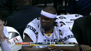 Zach Randolph Gives a Young Fan His Shirt