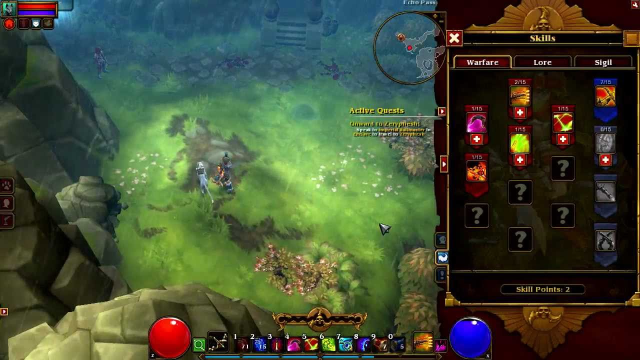 Torchlight II Beta : Outlander Active Skills (compétences actives ...