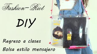 DIY - Regreso a clases - Bolsa estilo mensajero