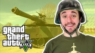 GTA V Sandbox: Roubei um TANQUE DE GUERRA!!!