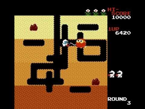 Dig Dug [NES Walkthrough] - YouTube