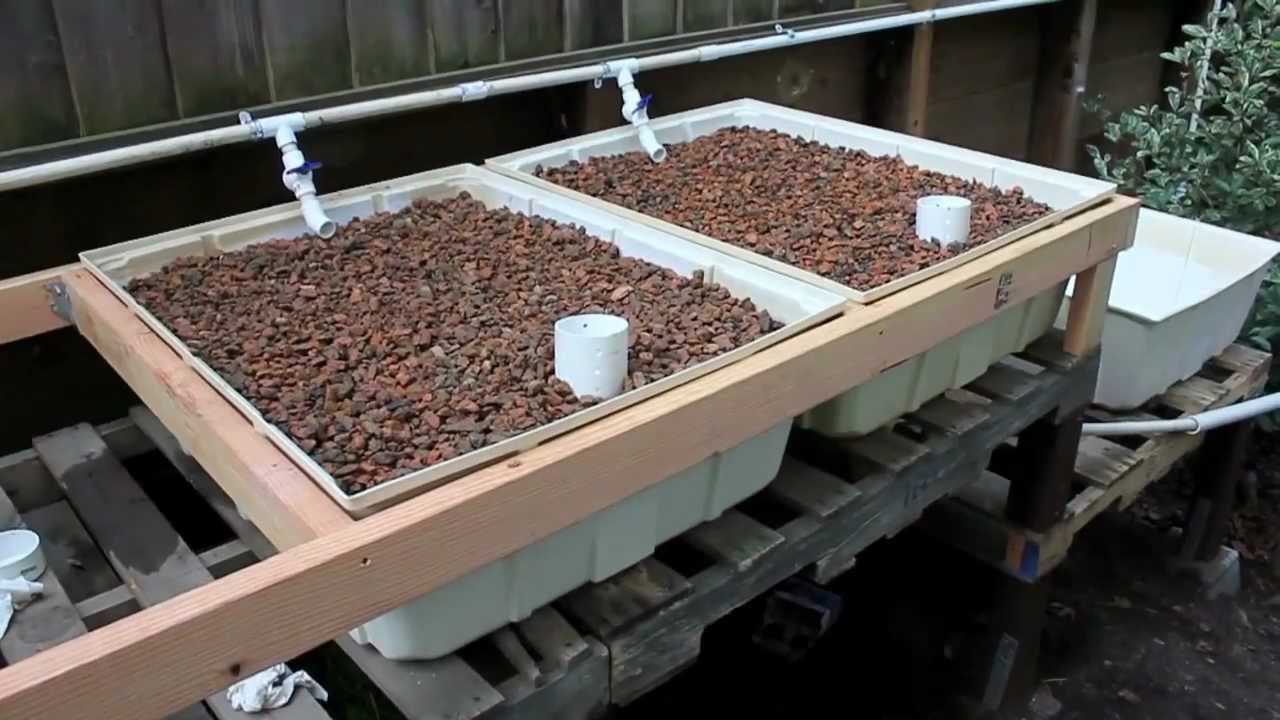 Aquaponics Build: Day 2 &amp; 3 - Grow Bed Plumbing &amp; Cycling - YouTube