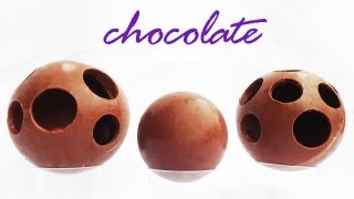 How to Make a Chocolate Ball Sphere Decoration HOW TO COOK THAT Ann Reardon