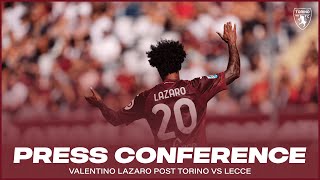 Torino-Lecce: la conferenza stampa di Lazaro