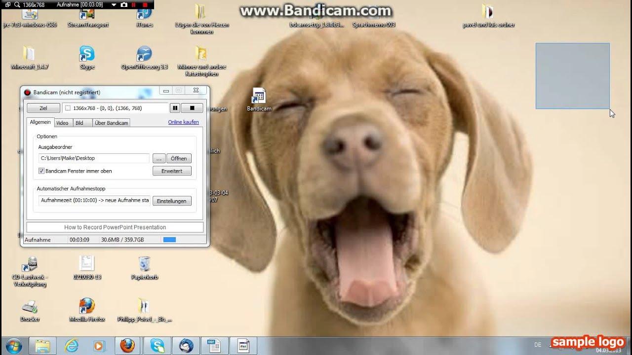 ... ] - kostenlos aufnahme program downloaden ( bandicam ) - YouTube