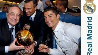 Así fue la celebración del Balón de Oro en el vuelo de vuelta