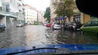 Poznań miasto doznań - Górna Wilda po ulewie