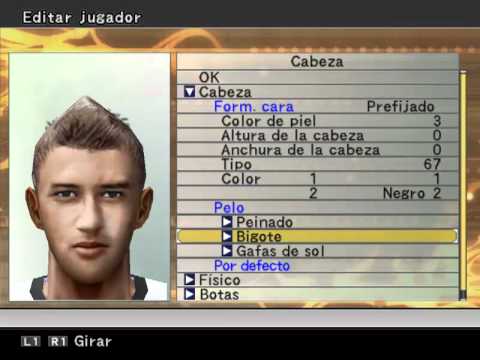 EDITAR CARA PES 6 editar cara pes 6: