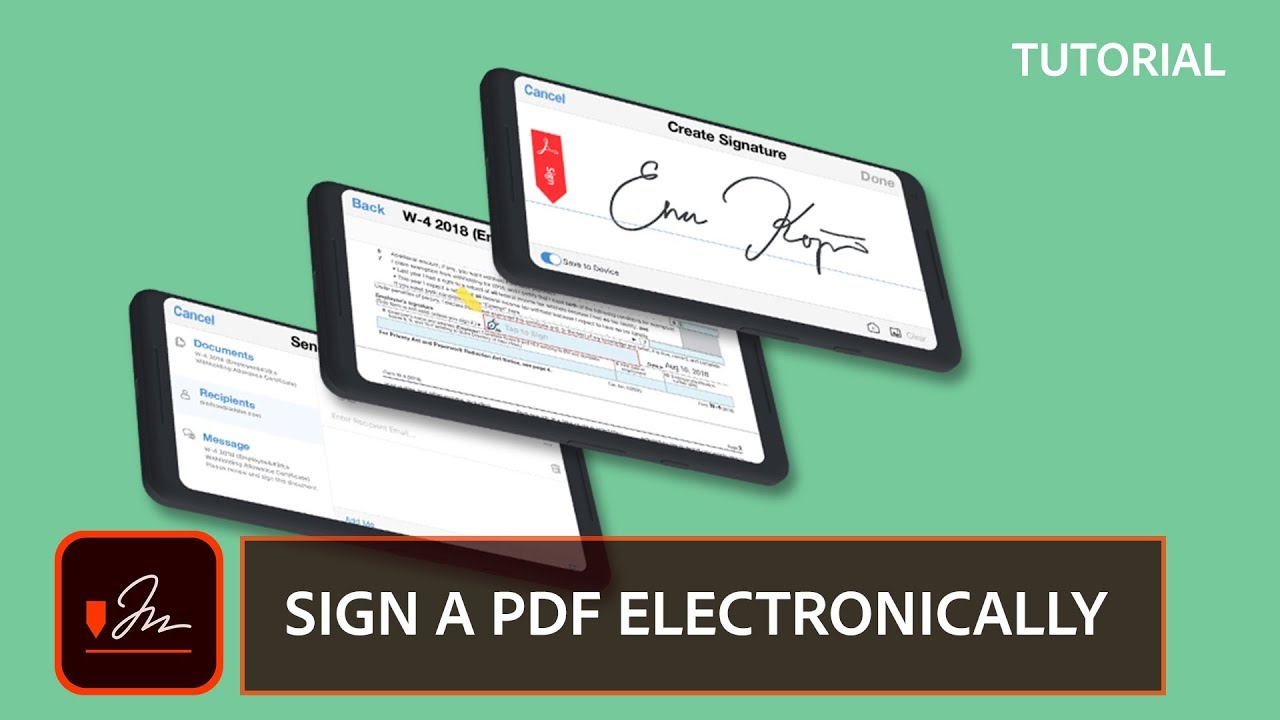 electronically sign pdf document
