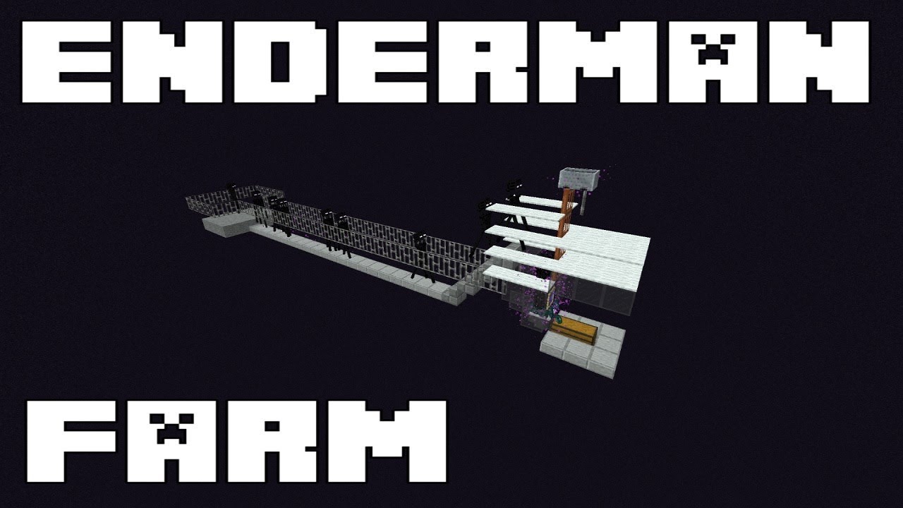 EnderMINI Simple Enderman Farm Tutorial, And 1.13 Mob Spawning EXPLAINED! 