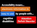 YouTube Video: Accessibility by the Numbers