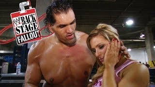 Khali comforts Natalya - Backstage Fallout - October 25, 2013